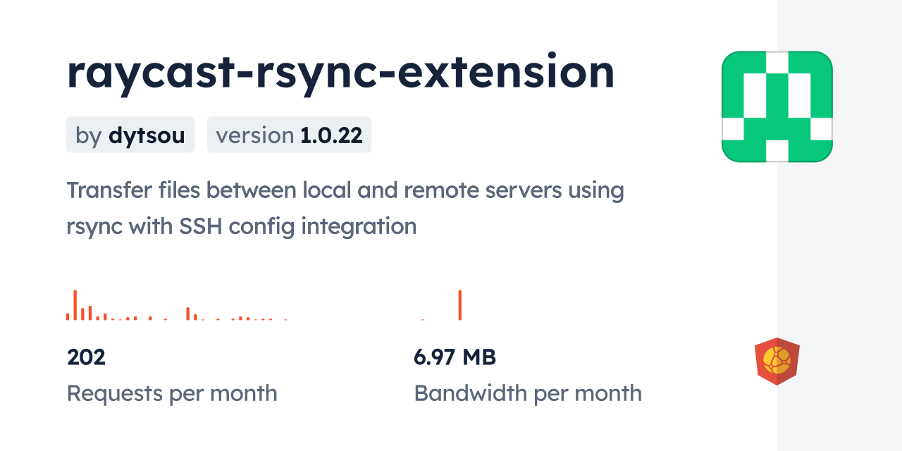 raycast-rsync-extension CDN by jsDelivr - A CDN for npm and GitHub