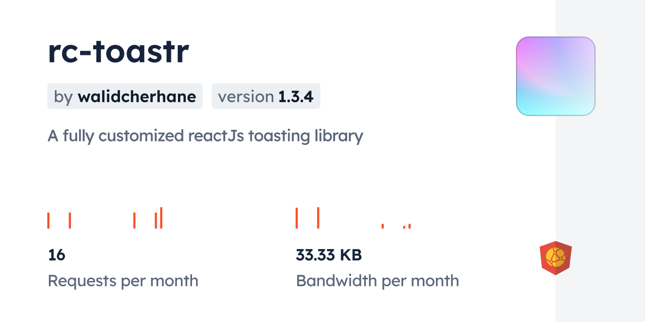 rctoastr CDN by jsDelivr A CDN for npm and GitHub