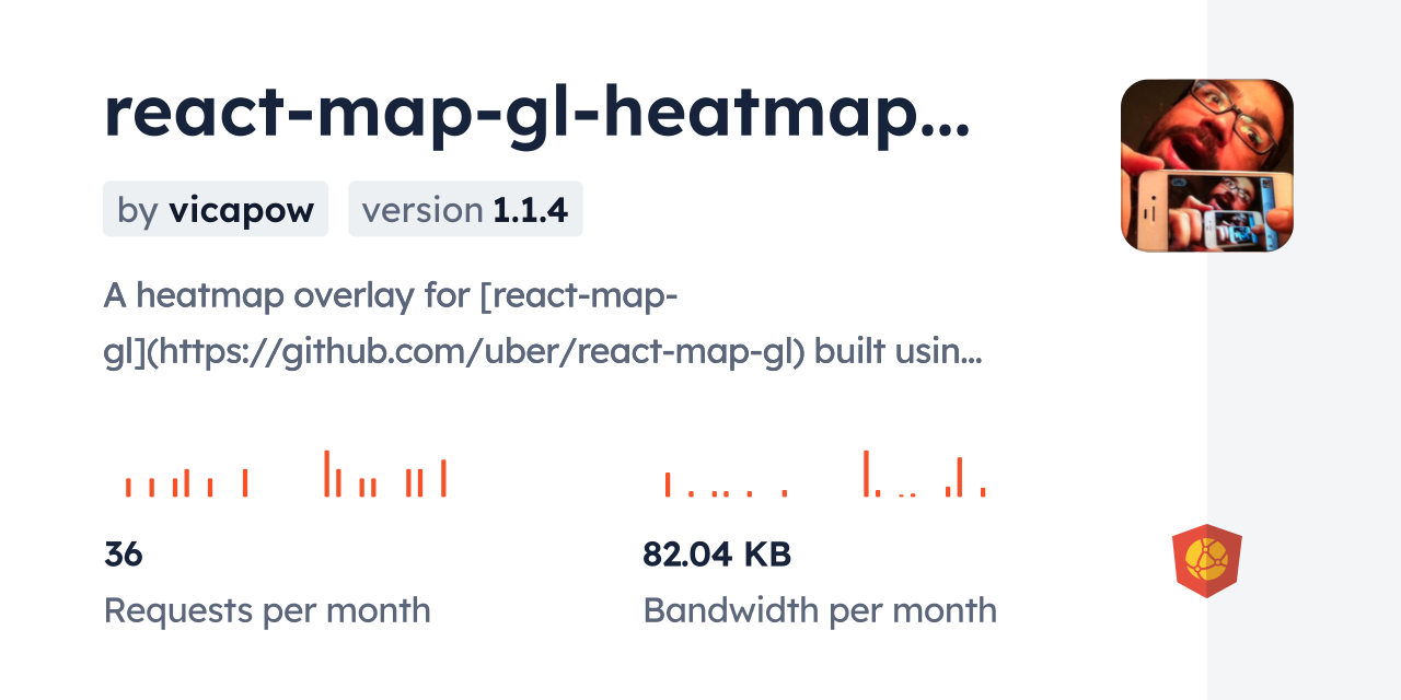 react-map-gl-heatmap-overlay CDN by jsDelivr - A CDN for npm and GitHub