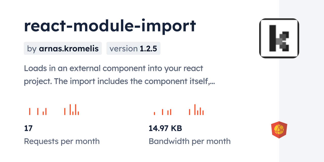 react-module-import CDN by jsDelivr - A CDN for npm and GitHub