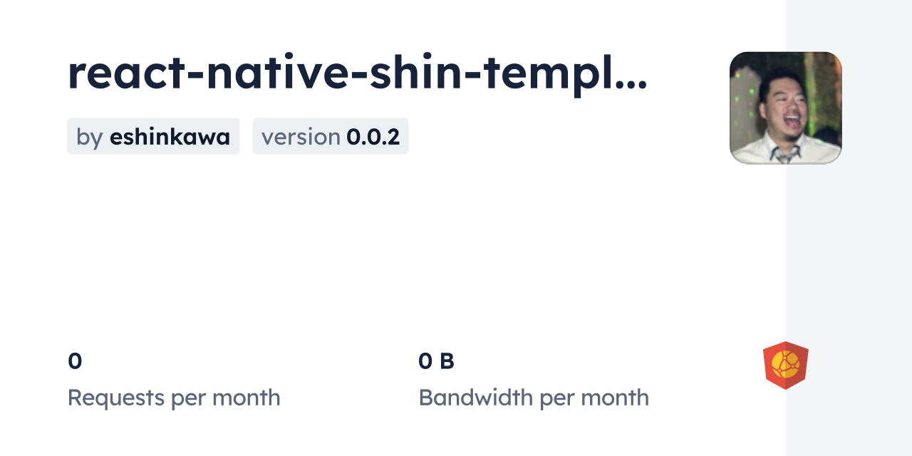 react-native-shin-template CDN by jsDelivr - A CDN for npm and GitHub