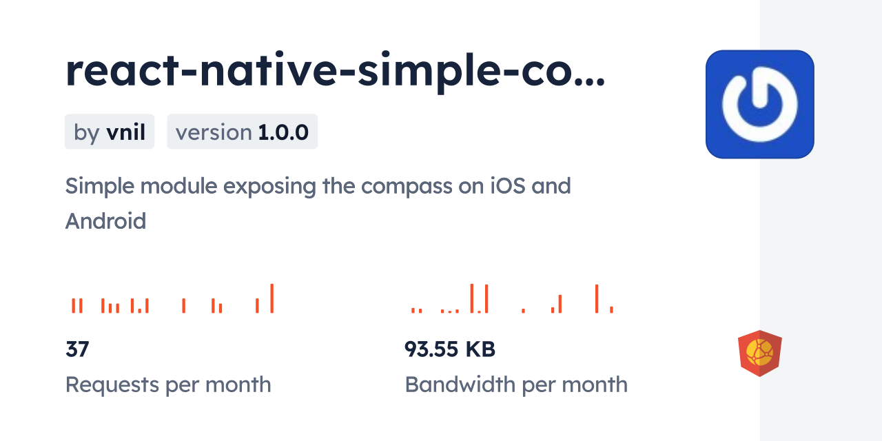 react-native-simple-compass CDN by jsDelivr - A CDN for npm and GitHub