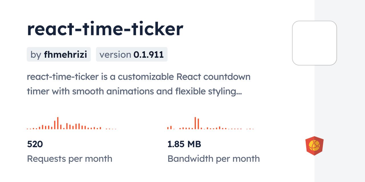 react-time-ticker CDN by jsDelivr - A CDN for npm and GitHub