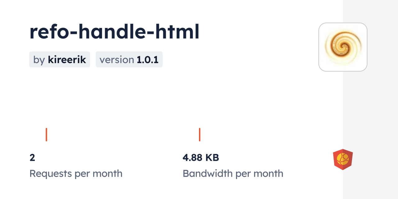 refo-handle-html CDN by jsDelivr - A CDN for npm and GitHub