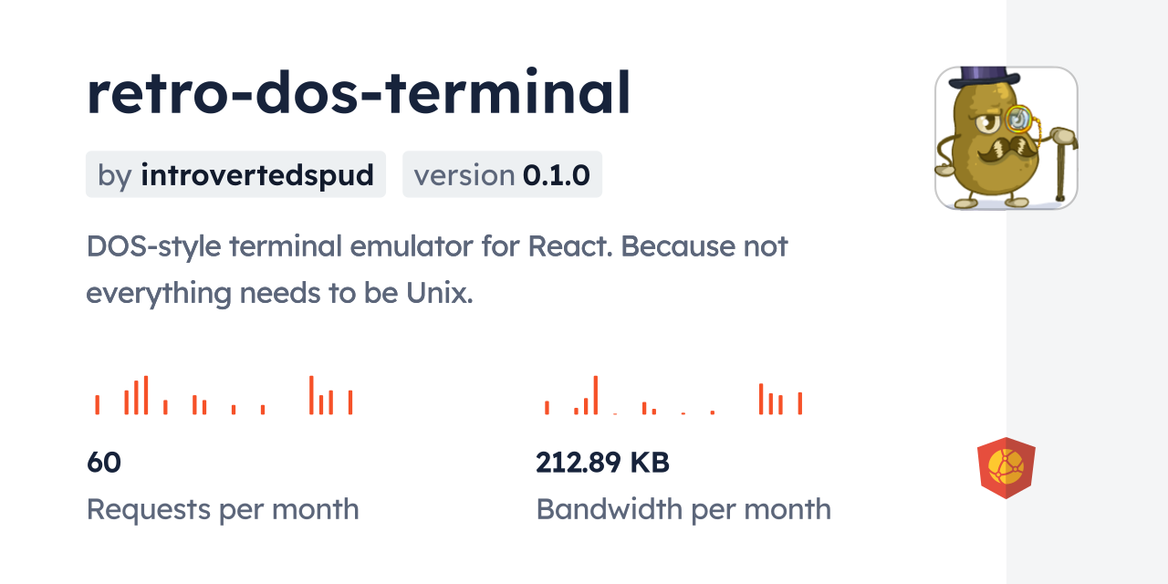 retro-dos-terminal CDN by jsDelivr - A CDN for npm and GitHub