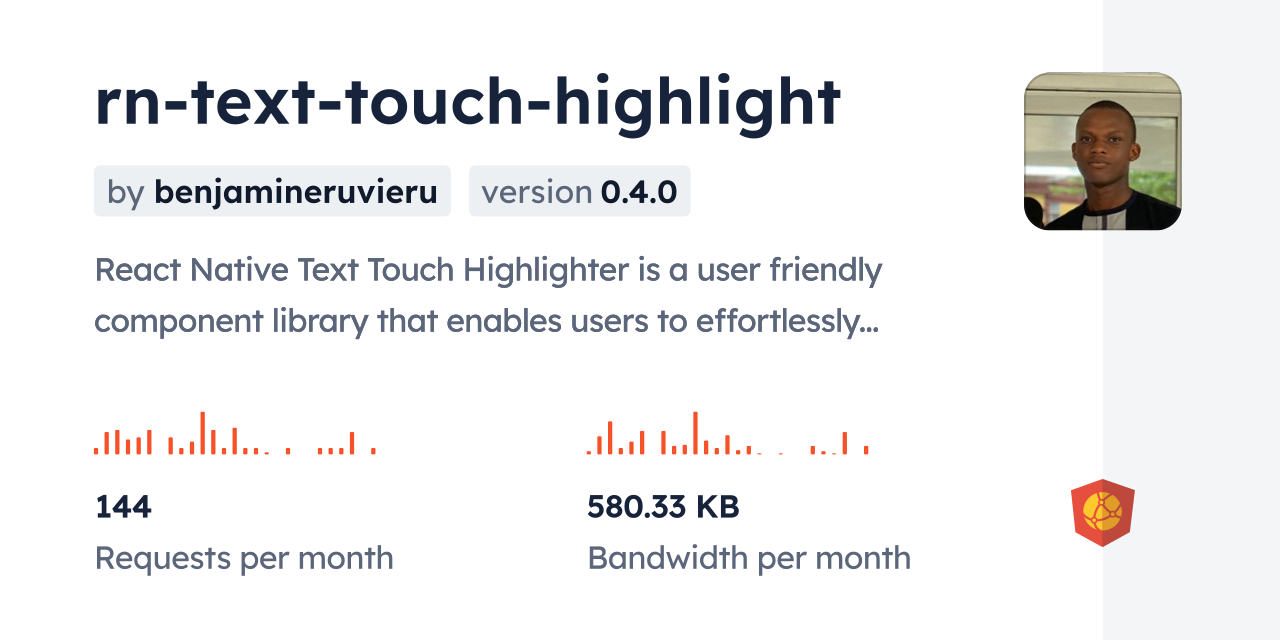 rn-text-touch-highlight CDN by jsDelivr - A CDN for npm and GitHub
