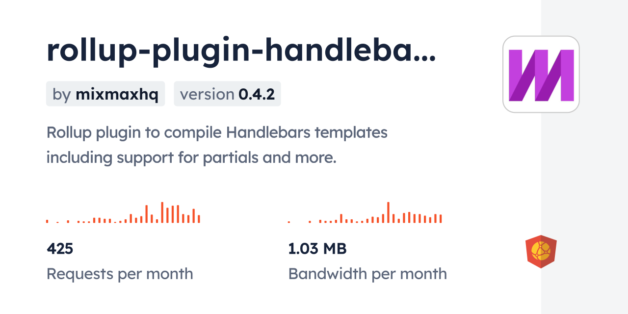 rollup-plugin-handlebars-plus CDN by jsDelivr - A CDN for npm and GitHub