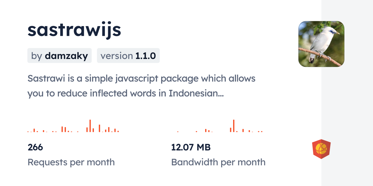 sastrawijs CDN by jsDelivr - A CDN for npm and GitHub