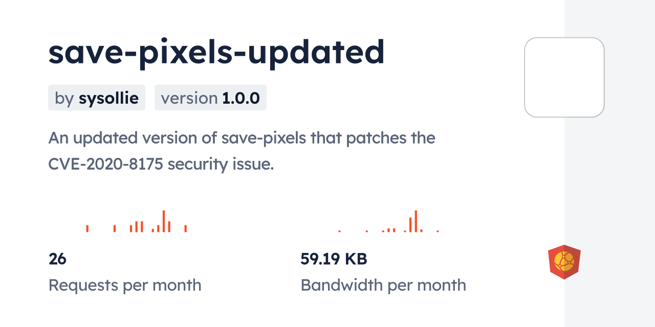 save-pixels-updated CDN by jsDelivr - A CDN for npm and GitHub