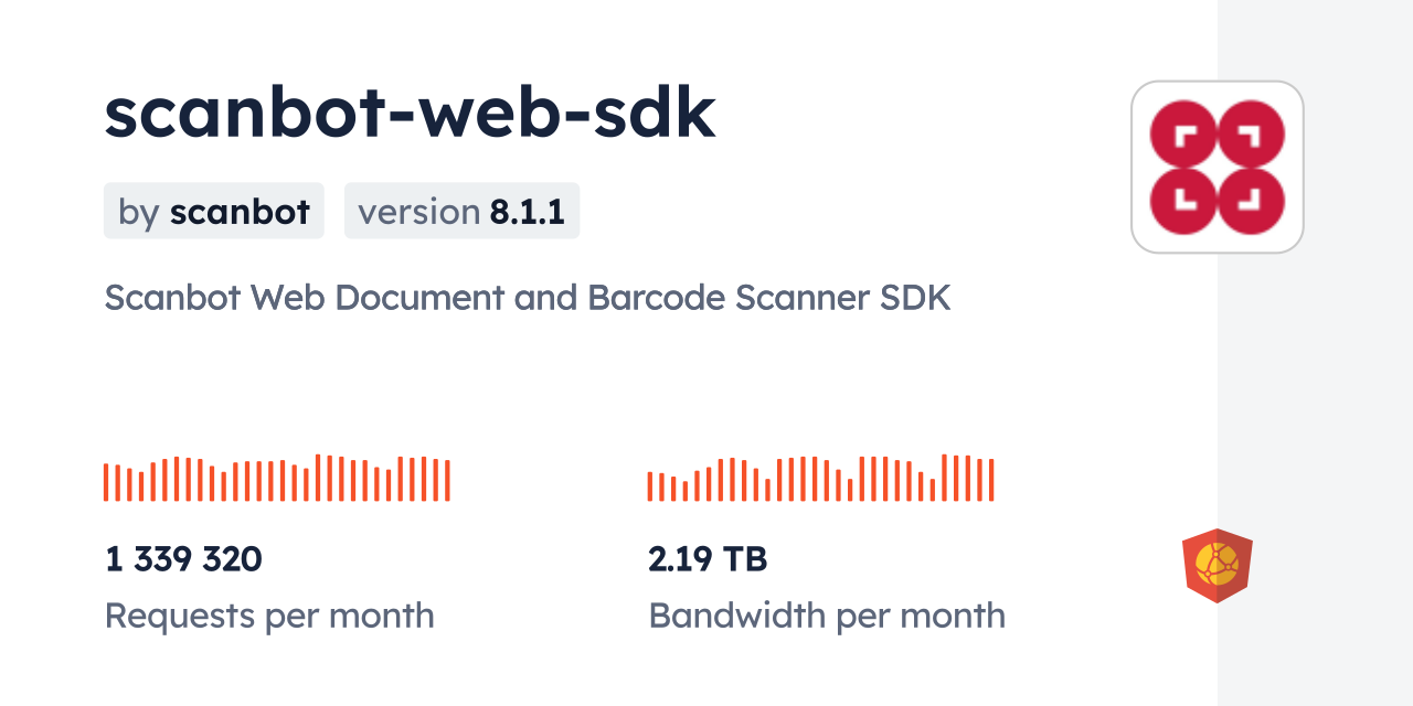 scanbot-web-sdk CDN by jsDelivr - A CDN for npm and GitHub