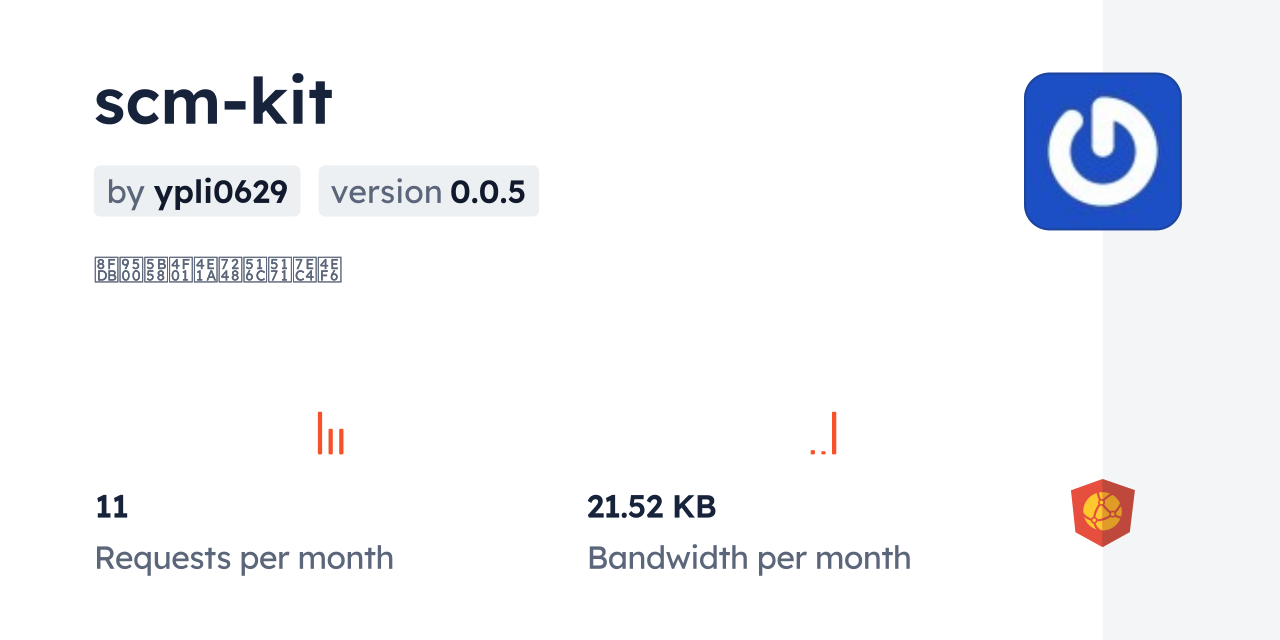 scm-kit CDN by jsDelivr - A CDN for npm and GitHub