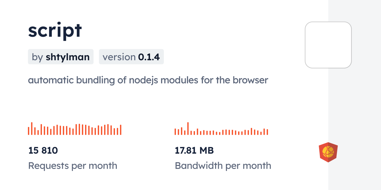 script CDN by jsDelivr - A CDN for npm and GitHub