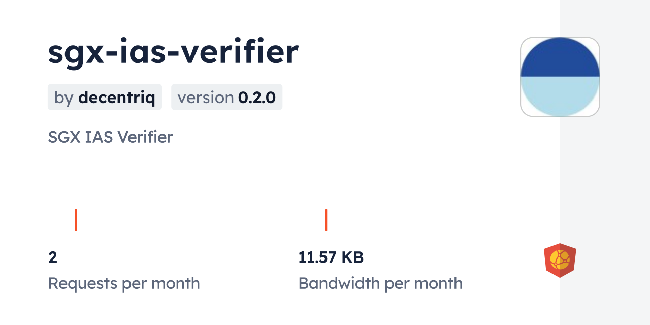 sgx-ias-verifier CDN by jsDelivr - A CDN for npm and GitHub