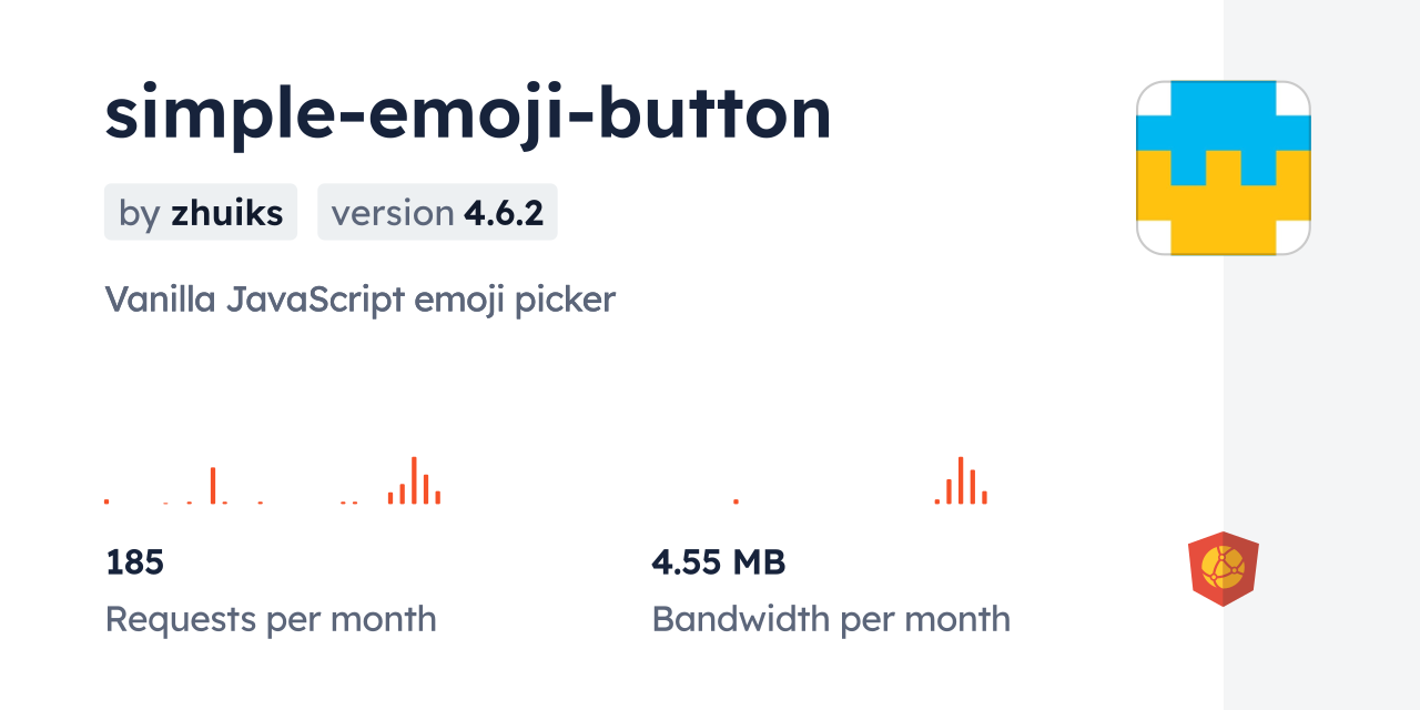 simple-emoji-button CDN by jsDelivr - A CDN for npm and GitHub