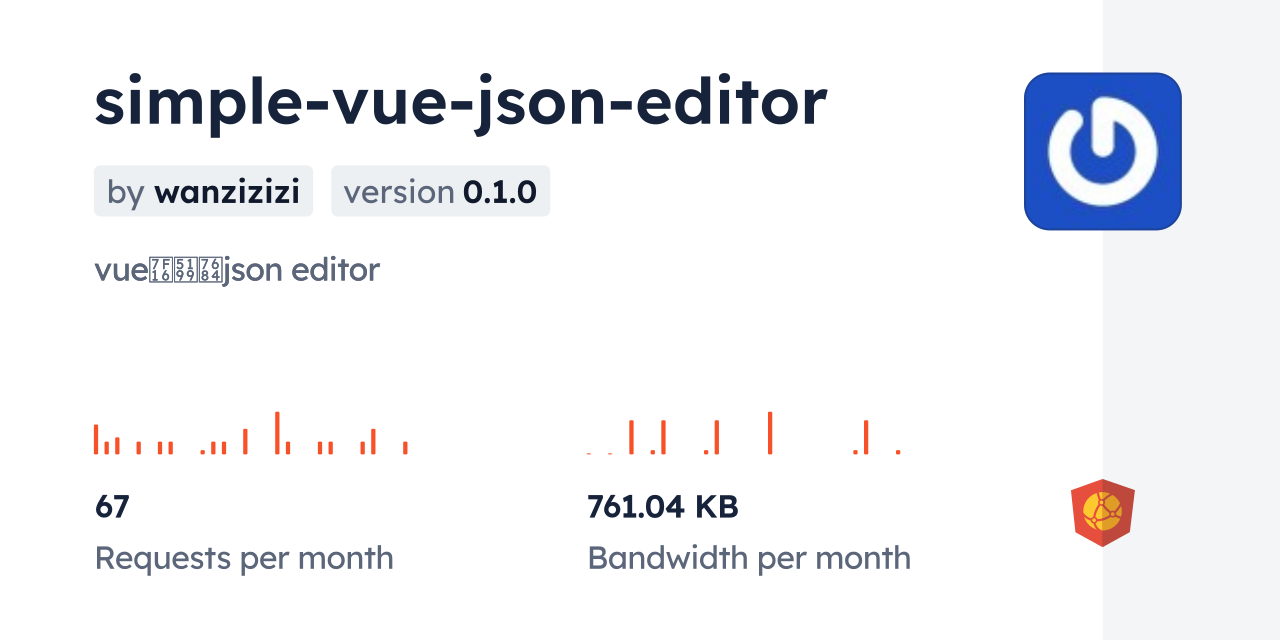simple-vue-json-editor CDN by jsDelivr - A CDN for npm and GitHub