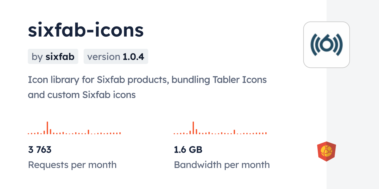sixfab-icons CDN by jsDelivr - A CDN for npm and GitHub