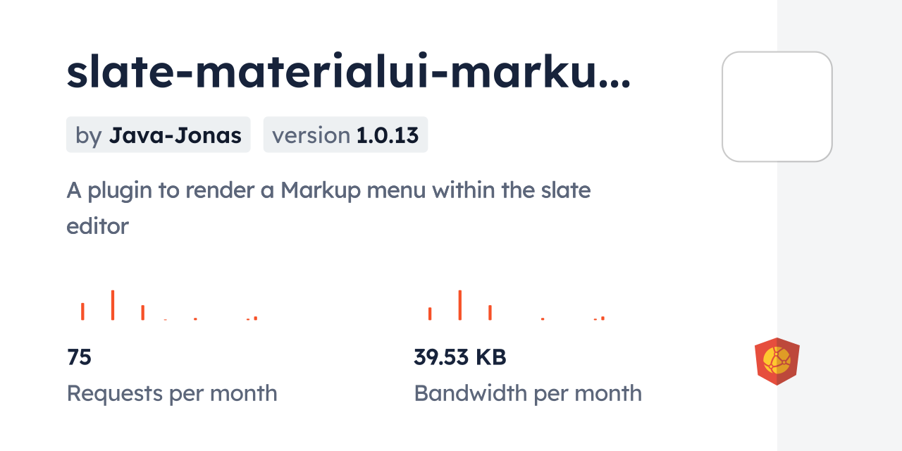slate-materialui-markup-plugin CDN by jsDelivr - A CDN for npm and GitHub