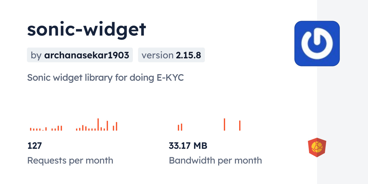 sonic-widget CDN by jsDelivr - A CDN for npm and GitHub