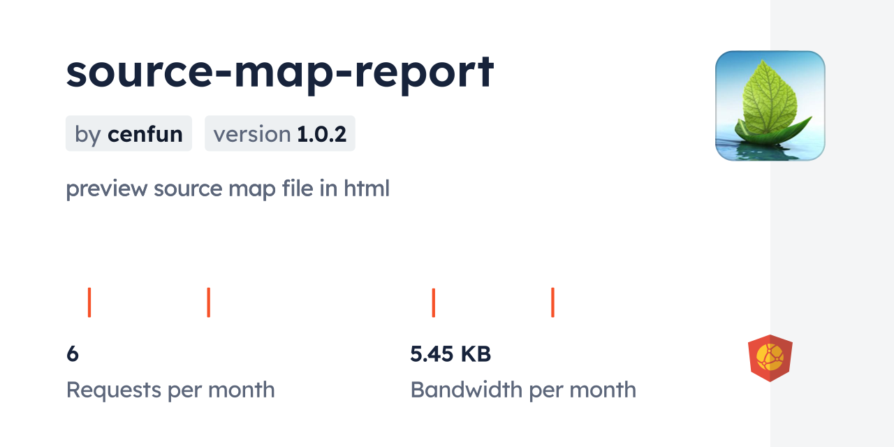 source-map-report CDN by jsDelivr - A CDN for npm and GitHub