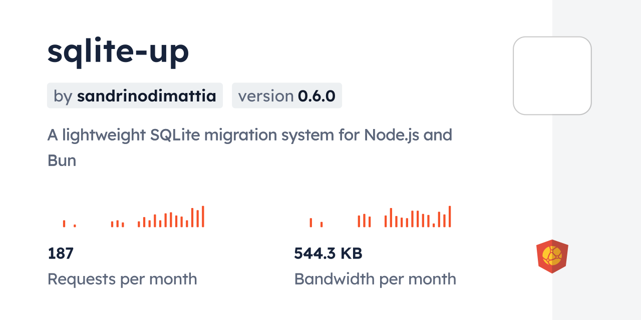 sqlite-up CDN by jsDelivr - A CDN for npm and GitHub