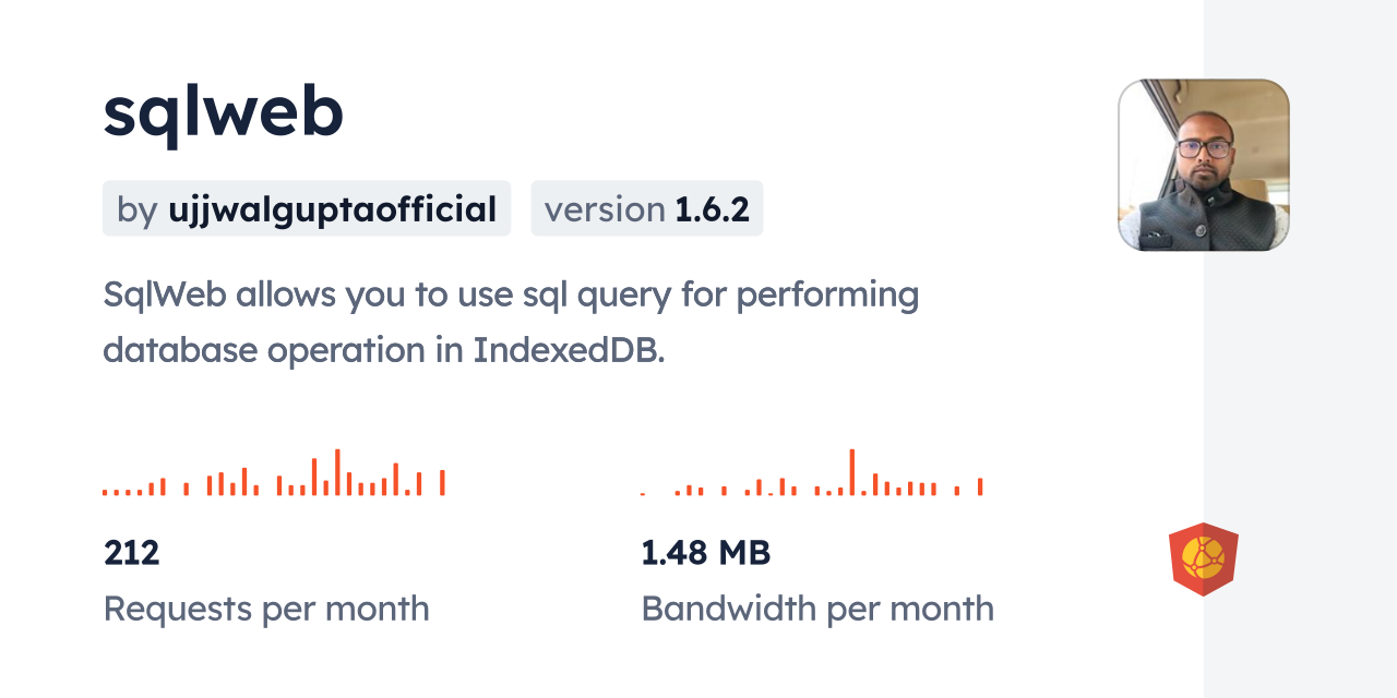 sqlweb CDN by jsDelivr - A CDN for npm and GitHub