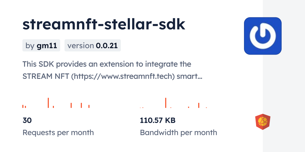 streamnft-stellar-sdk CDN by jsDelivr - A CDN for npm and GitHub
