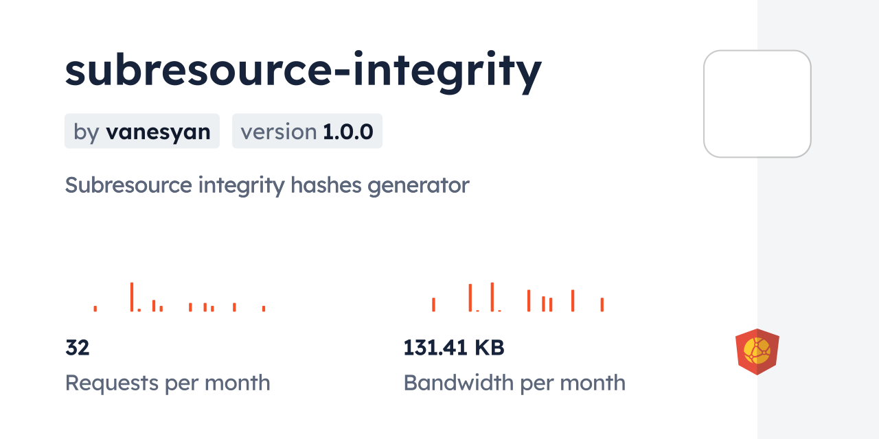 subresource-integrity CDN by jsDelivr - A CDN for npm and GitHub