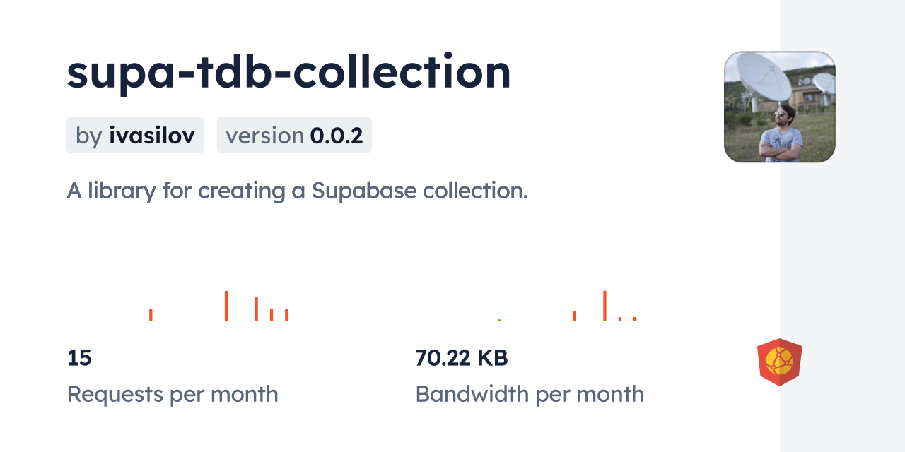 supa-tdb-collection CDN by jsDelivr - A CDN for npm and GitHub