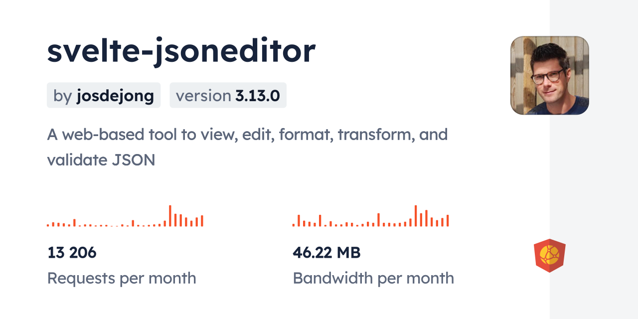 svelte-jsoneditor CDN by jsDelivr - A CDN for npm and GitHub