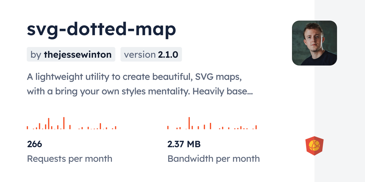 svg-dotted-map CDN by jsDelivr - A CDN for npm and GitHub