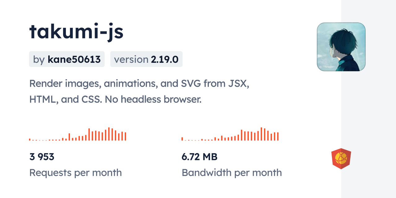 takumi-js CDN by jsDelivr - A CDN for npm and GitHub