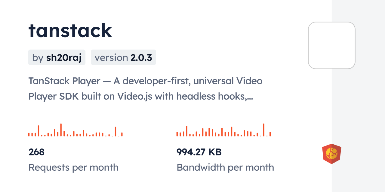 tanstack CDN by jsDelivr - A CDN for npm and GitHub