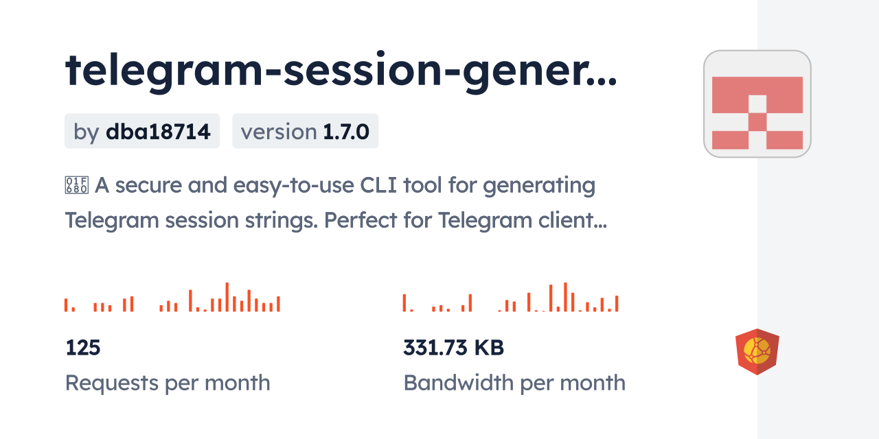 telegram-session-generator CDN by jsDelivr - A CDN for npm and GitHub