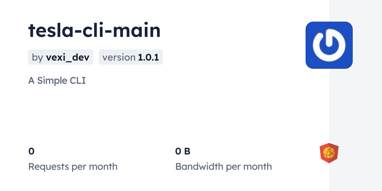 tesla-cli-main CDN by jsDelivr - A CDN for npm and GitHub