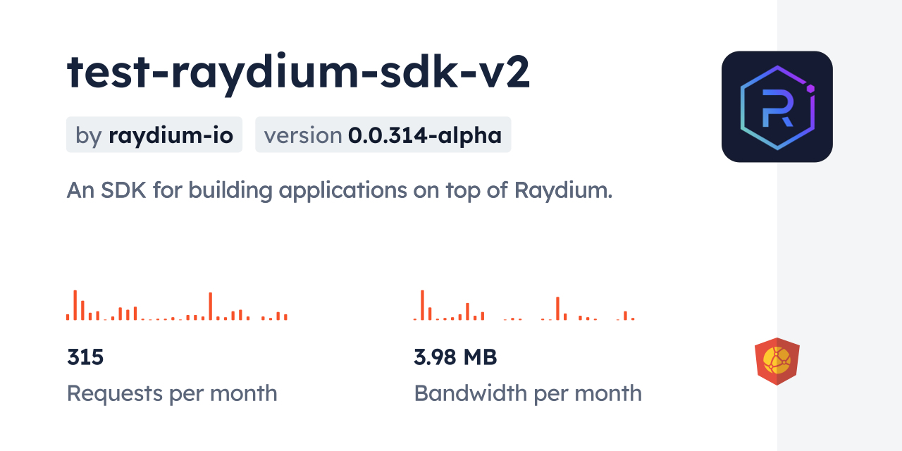 test-raydium-sdk-v2 CDN by jsDelivr - A CDN for npm and GitHub