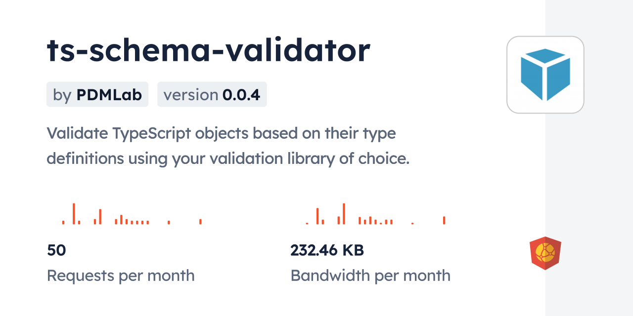 ts-schema-validator CDN by jsDelivr - A CDN for npm and GitHub