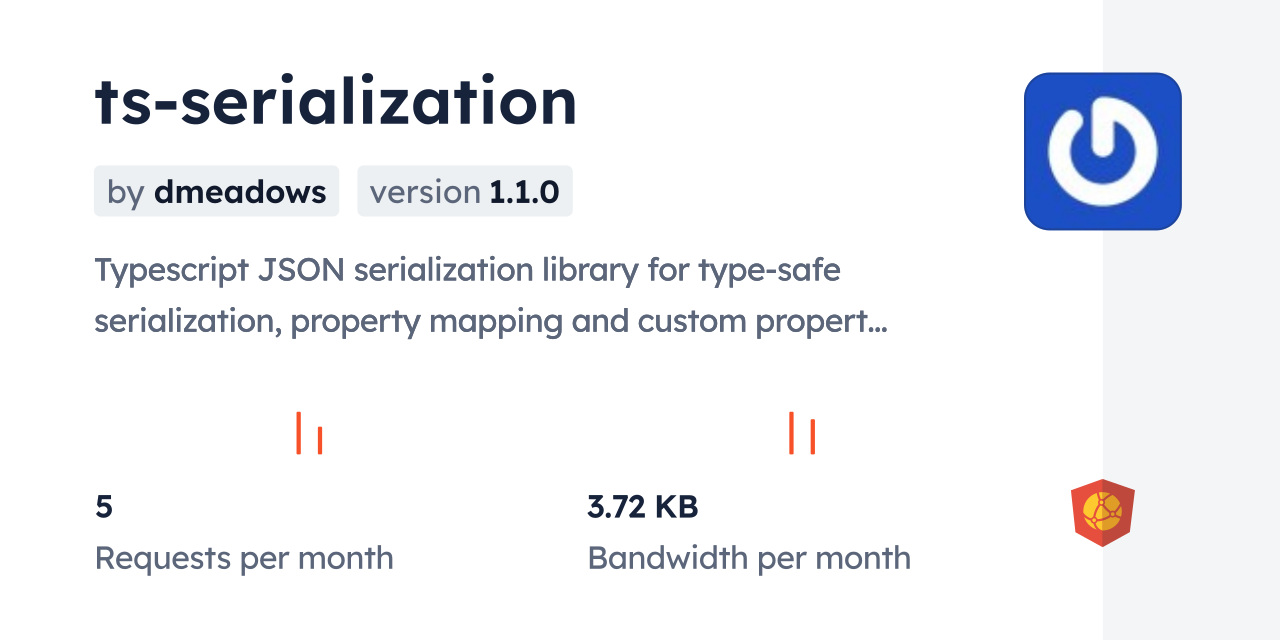 ts-serialization CDN by jsDelivr - A CDN for npm and GitHub