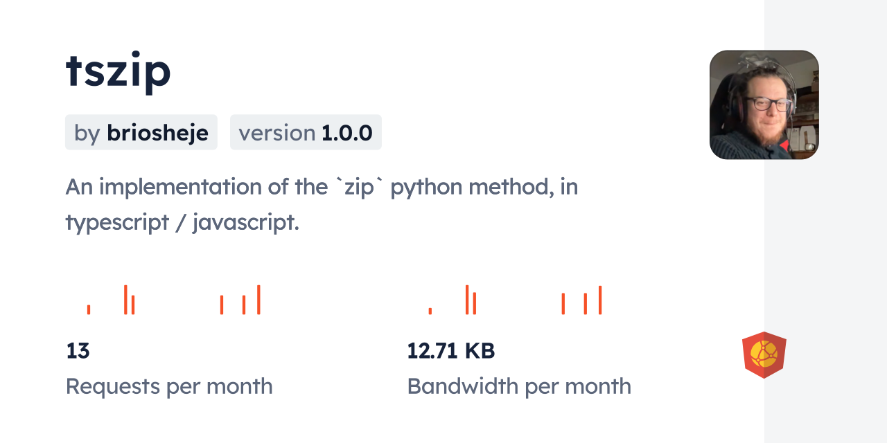 tszip CDN by jsDelivr - A CDN for npm and GitHub