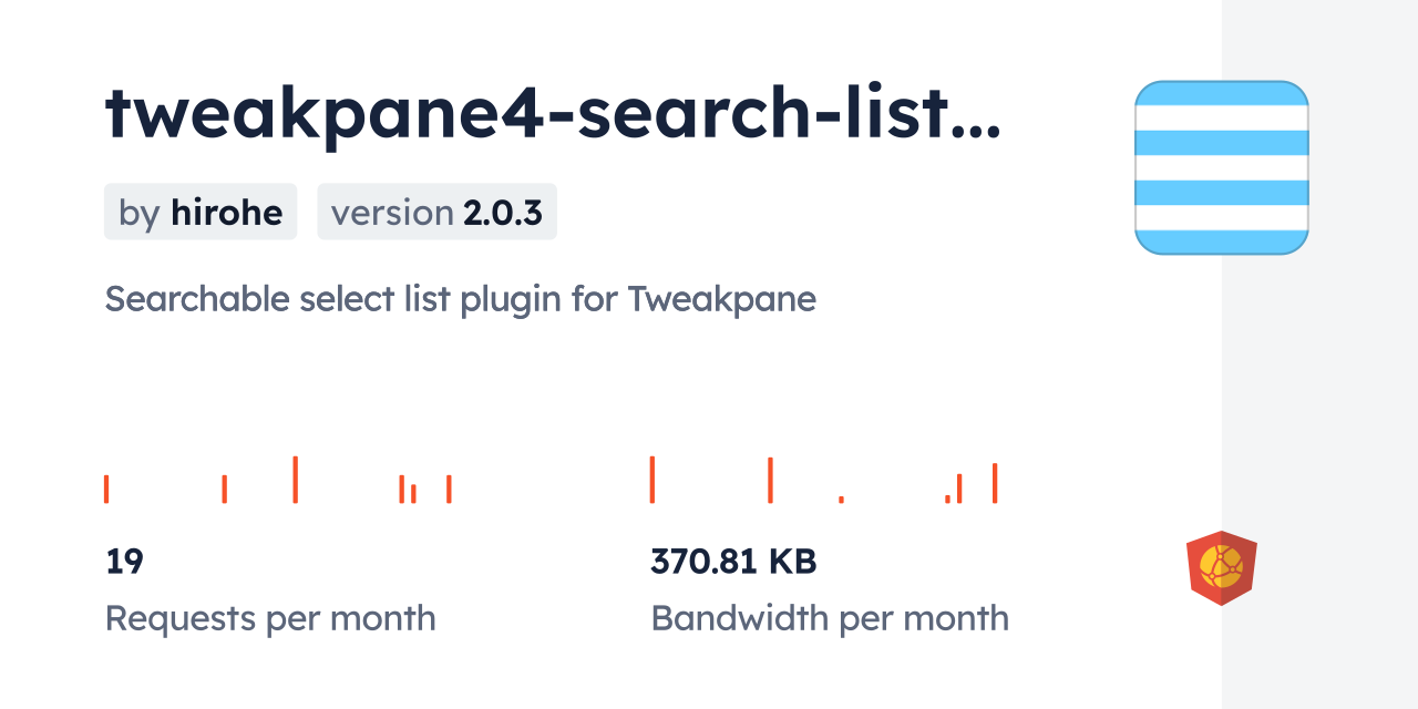 tweakpane4-search-list-plugin CDN by jsDelivr - A CDN for npm and GitHub