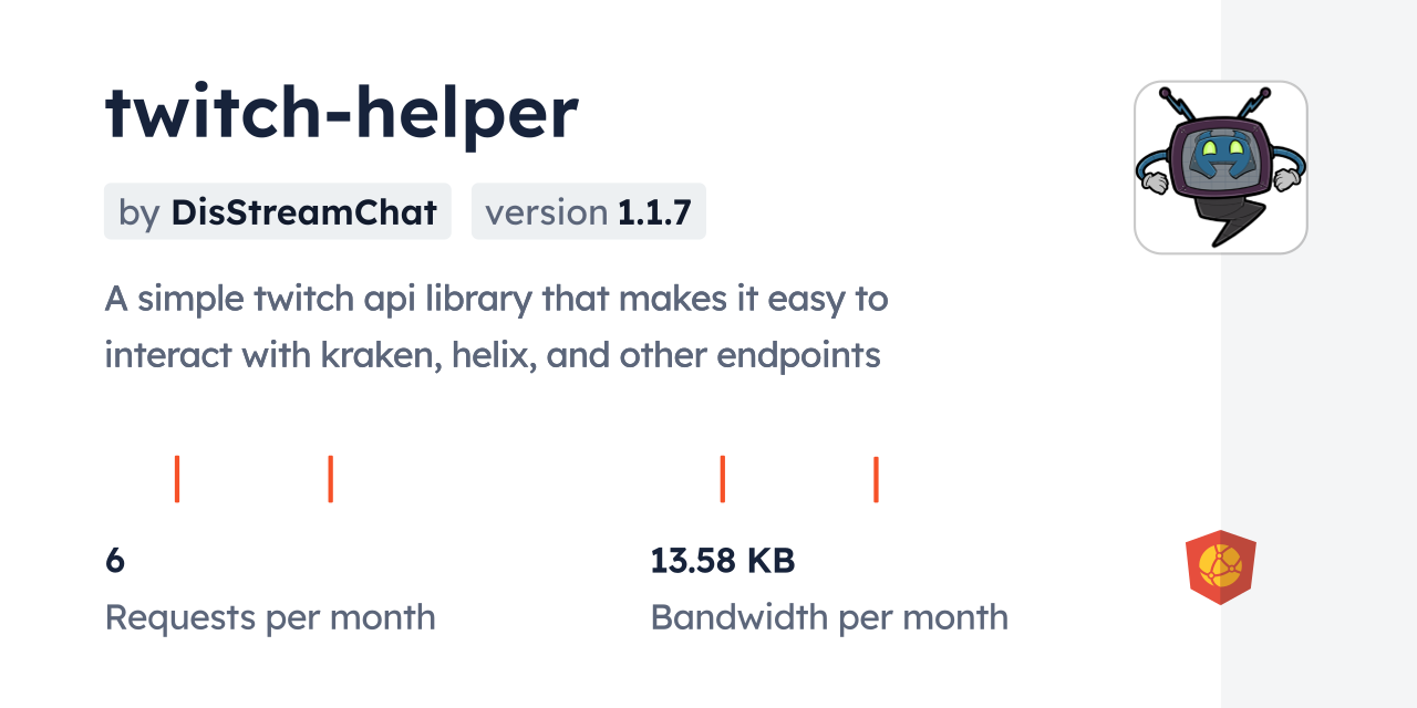 twitch-helper CDN by jsDelivr - A CDN for npm and GitHub