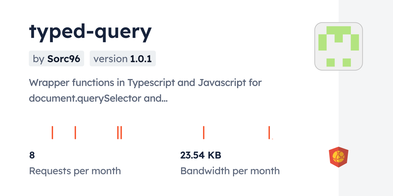 typed-query CDN by jsDelivr - A CDN for npm and GitHub