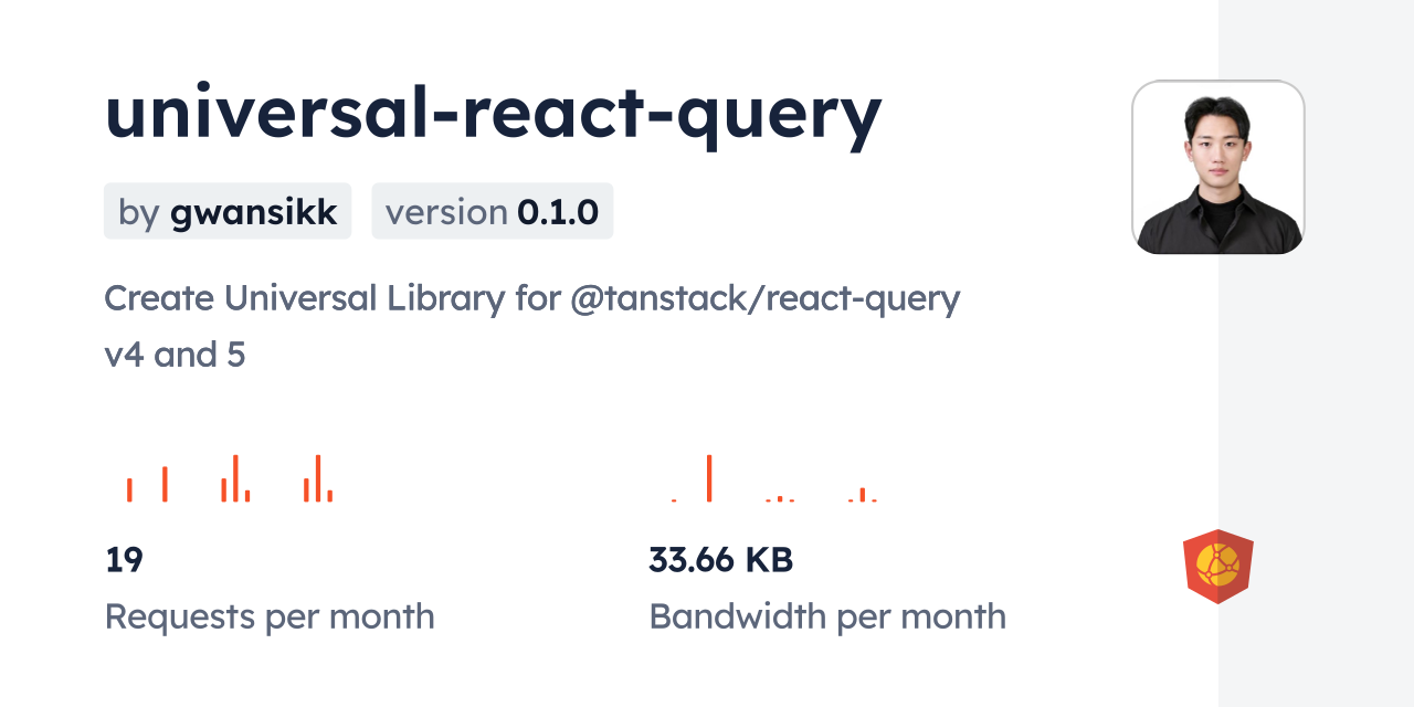 universal-react-query CDN by jsDelivr - A CDN for npm and GitHub