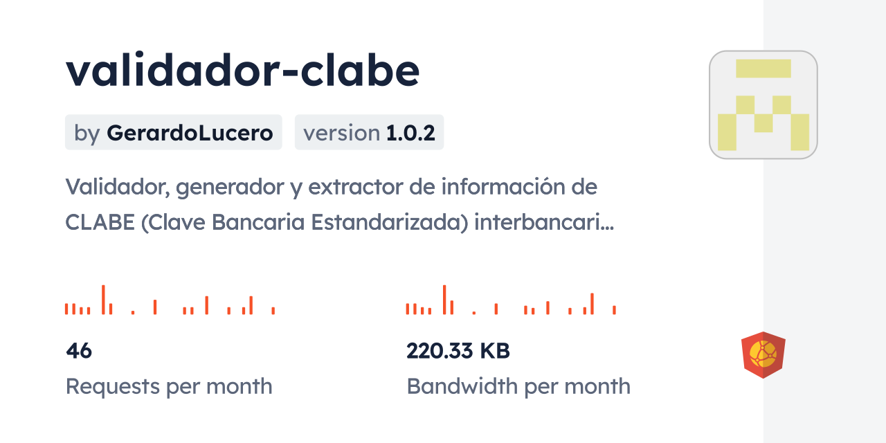 validador-clabe CDN by jsDelivr - A CDN for npm and GitHub