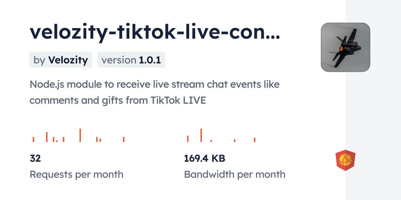velozity-tiktok-live-connector CDN by jsDelivr - A CDN for npm and GitHub