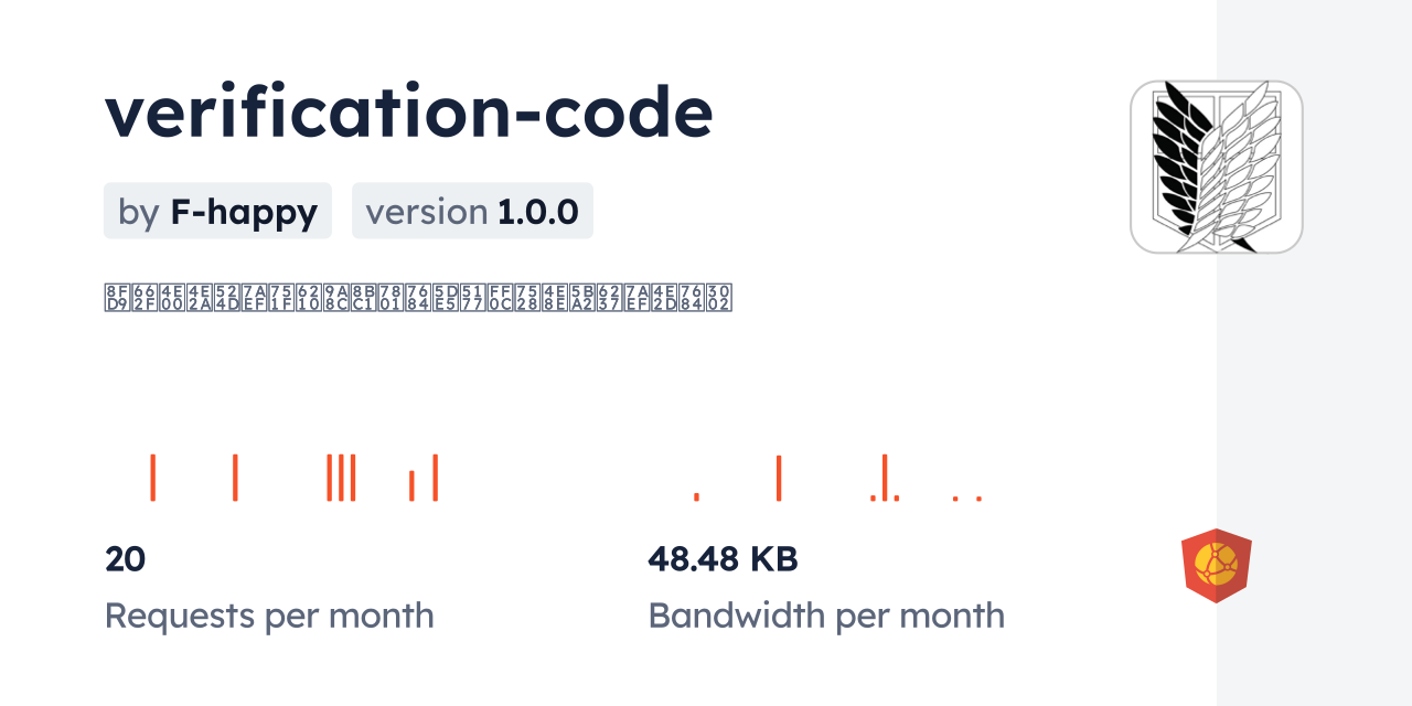 verification-code CDN by jsDelivr - A CDN for npm and GitHub