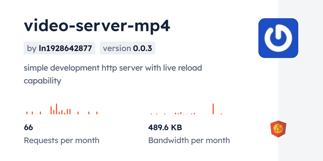 video-server-mp4 CDN by jsDelivr - A CDN for npm and GitHub