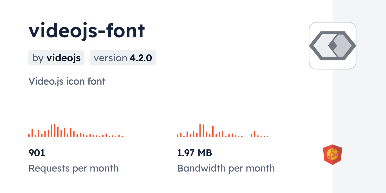 videojs-font CDN by jsDelivr - A CDN for npm and GitHub