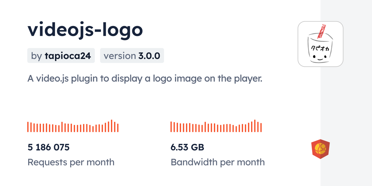 videojs-logo CDN by jsDelivr - A CDN for npm and GitHub