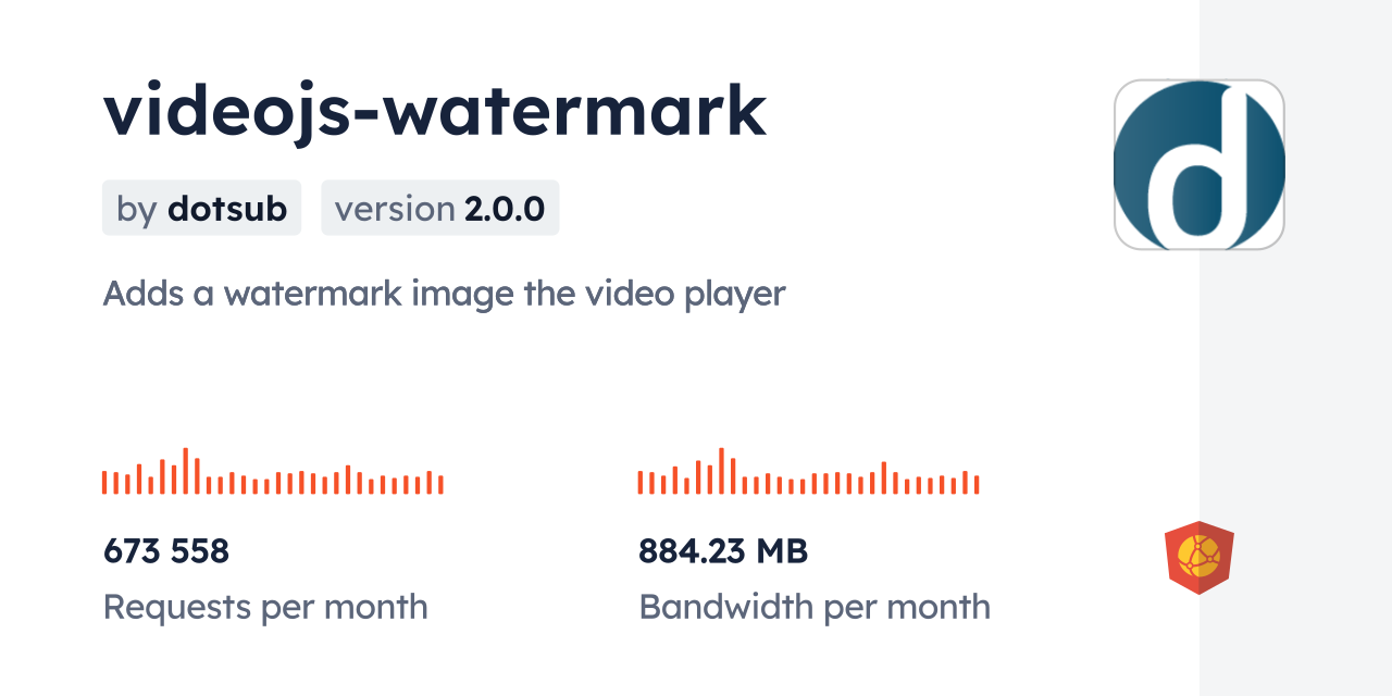 videojswatermark CDN by jsDelivr A CDN for npm and GitHub