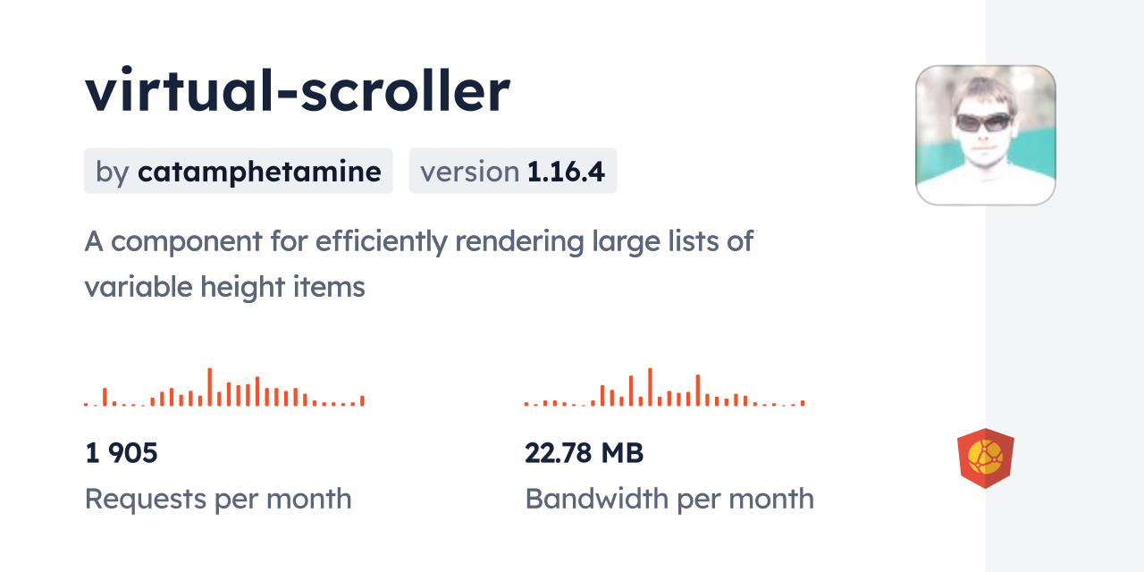 virtual-scroller CDN by jsDelivr - A CDN for npm and GitHub